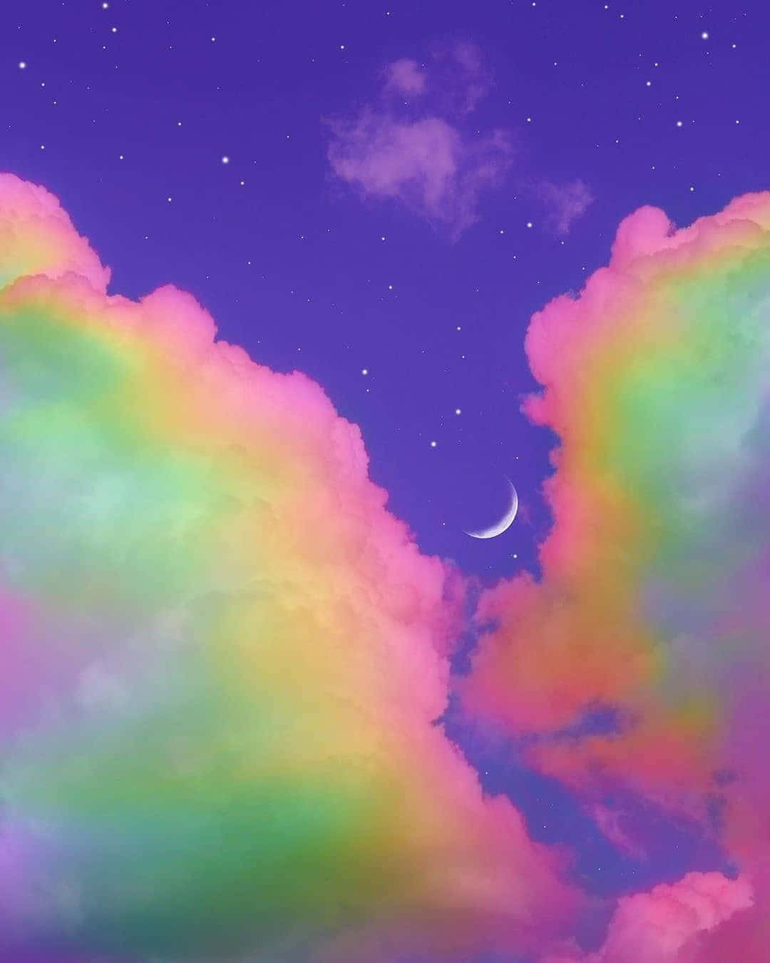 Colorful Enchantment - A Dreamy Rainbow Aesthetic Background