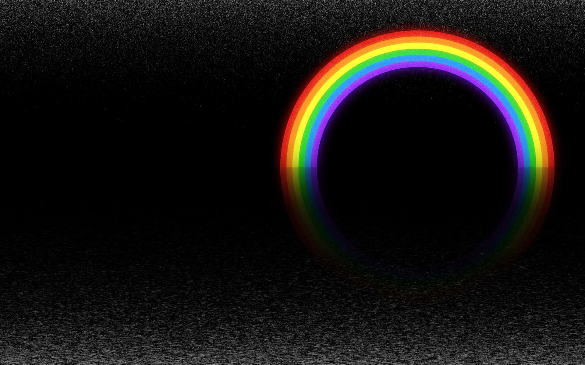 Vibrant Rainbow Aesthetic Background
