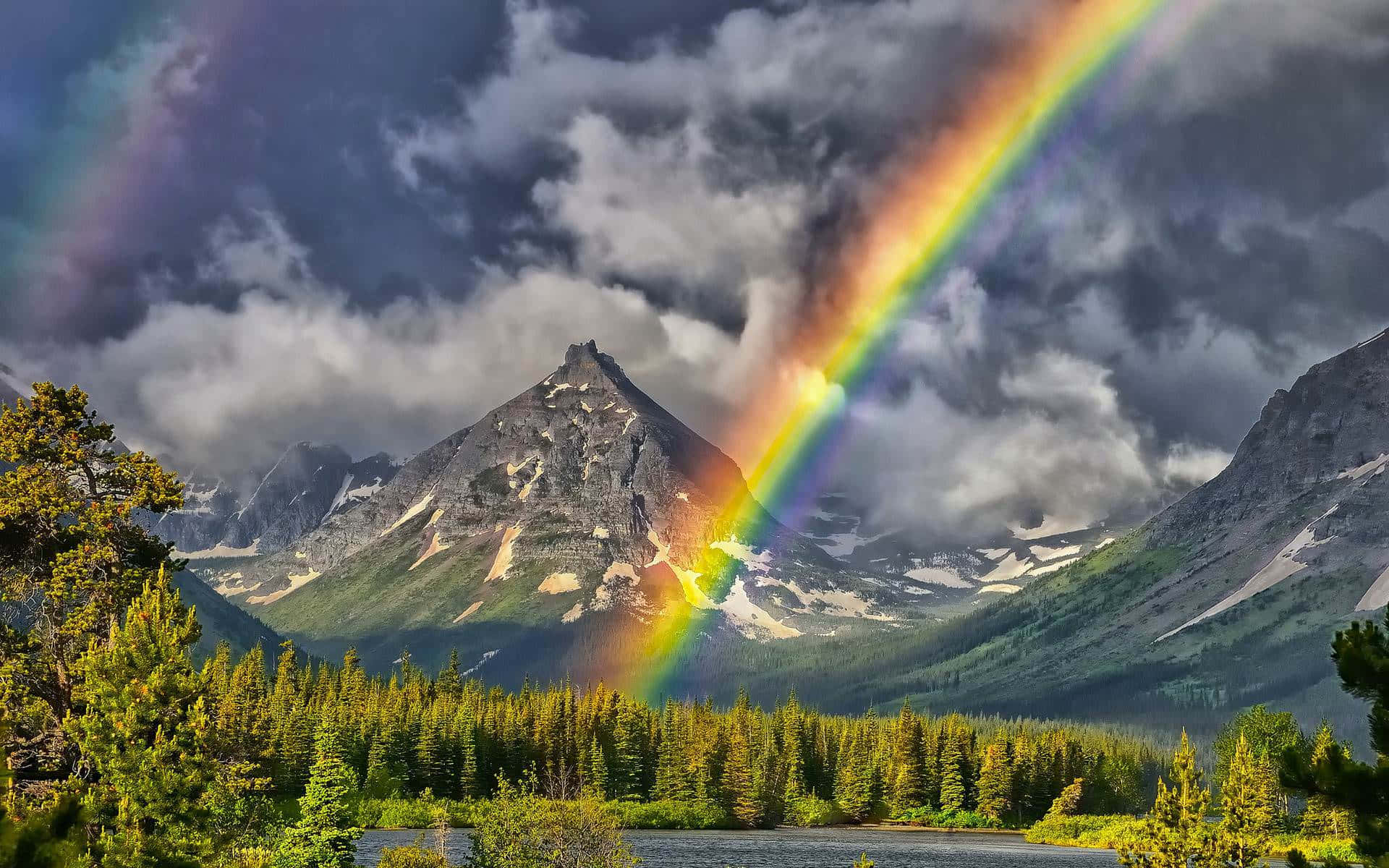 Captivating Rainbow Aesthetic Background