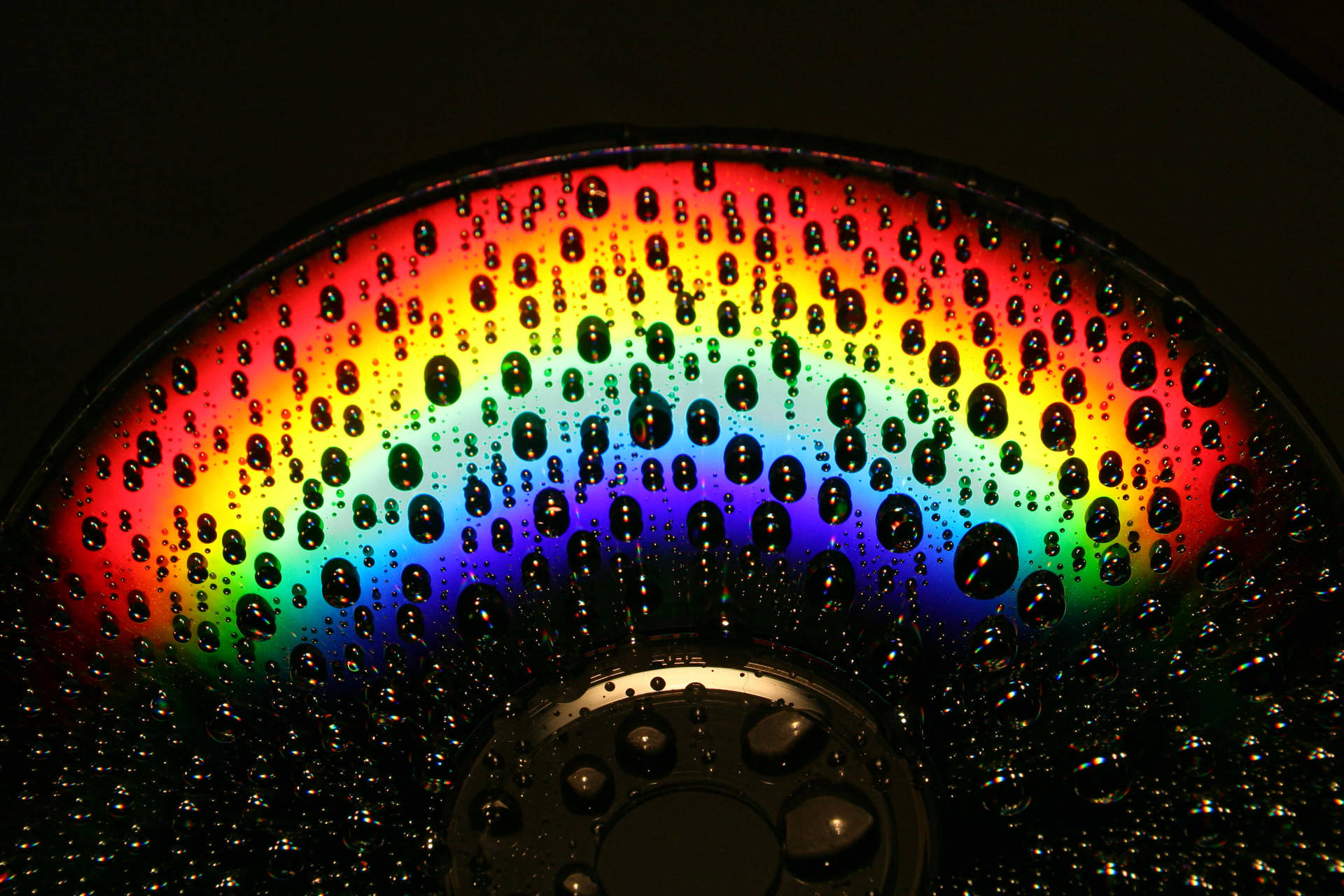 Rainbow Aesthetic Compact Disk Wallpaper