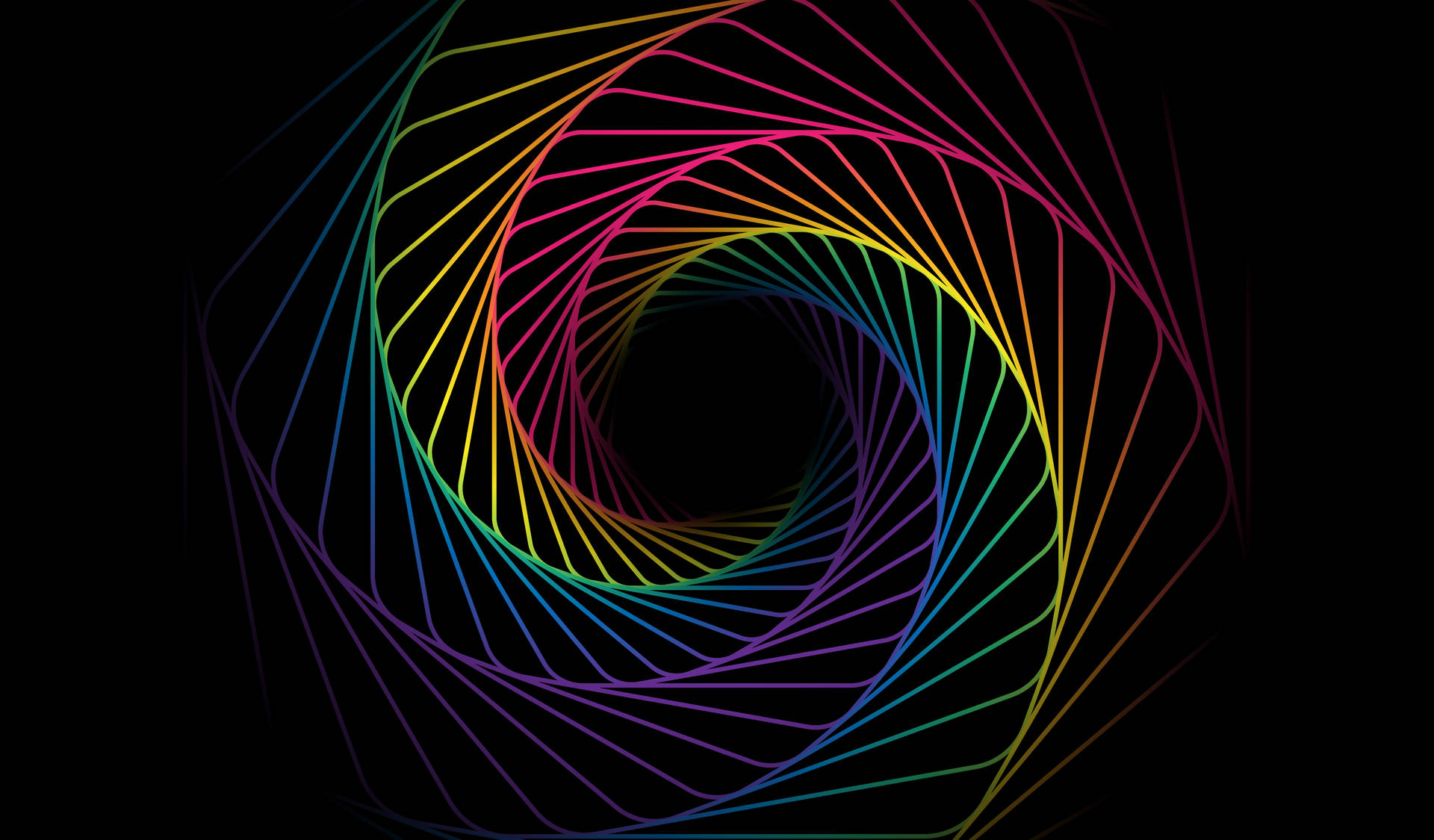 Rainbow Aesthetic Cosmic Spiral