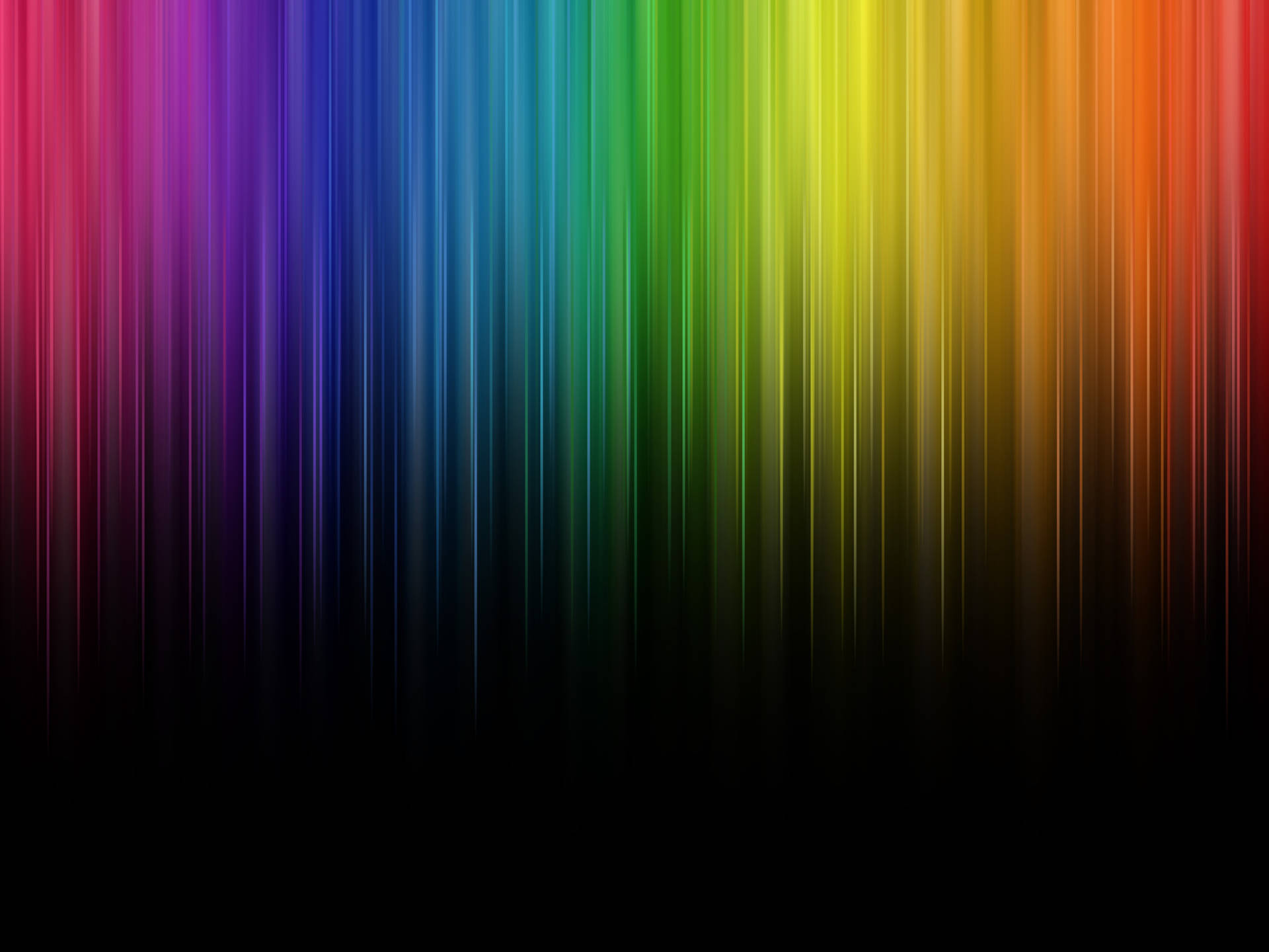 Rainbow Aesthetic Digital Lines