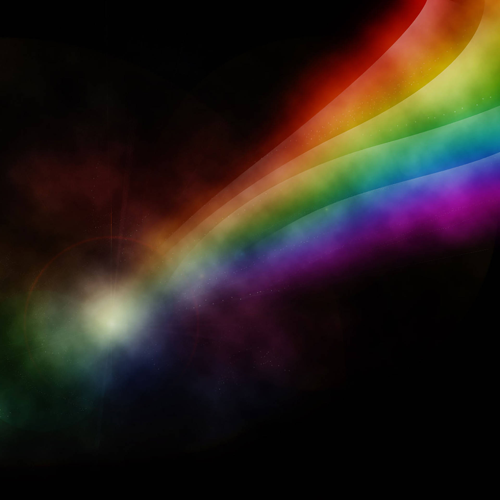 Rainbow Aesthetic Silhouette Wallpaper