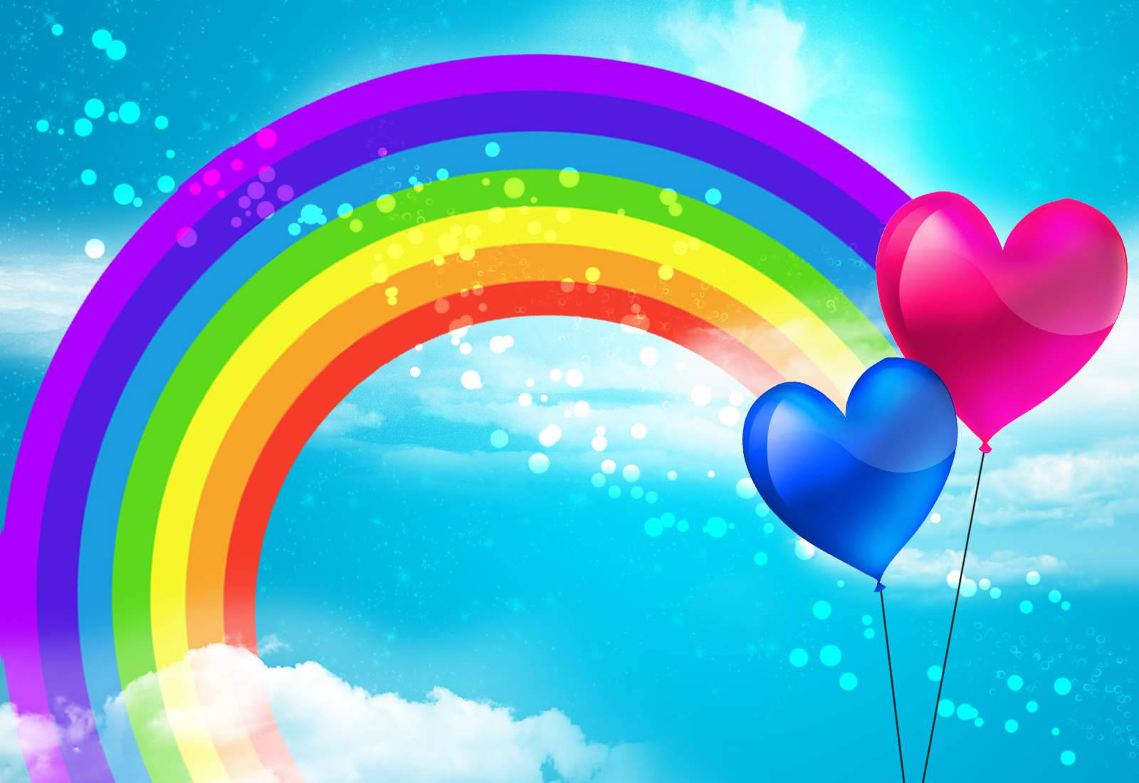 A Magical Rainbow in the Sky Wallpaper
