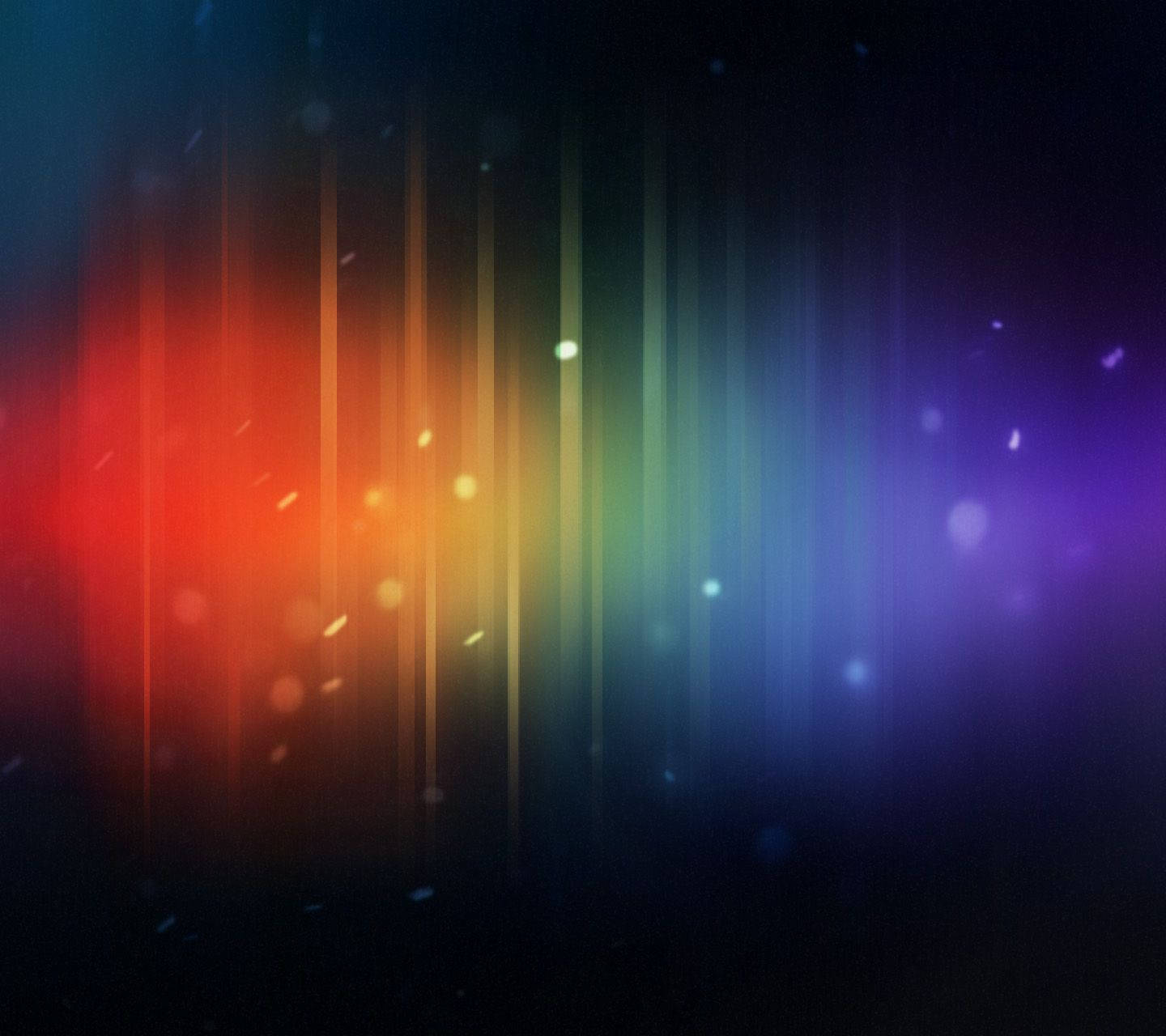 Rainbow-colored lights Android Jelly Bean wallpaper. 