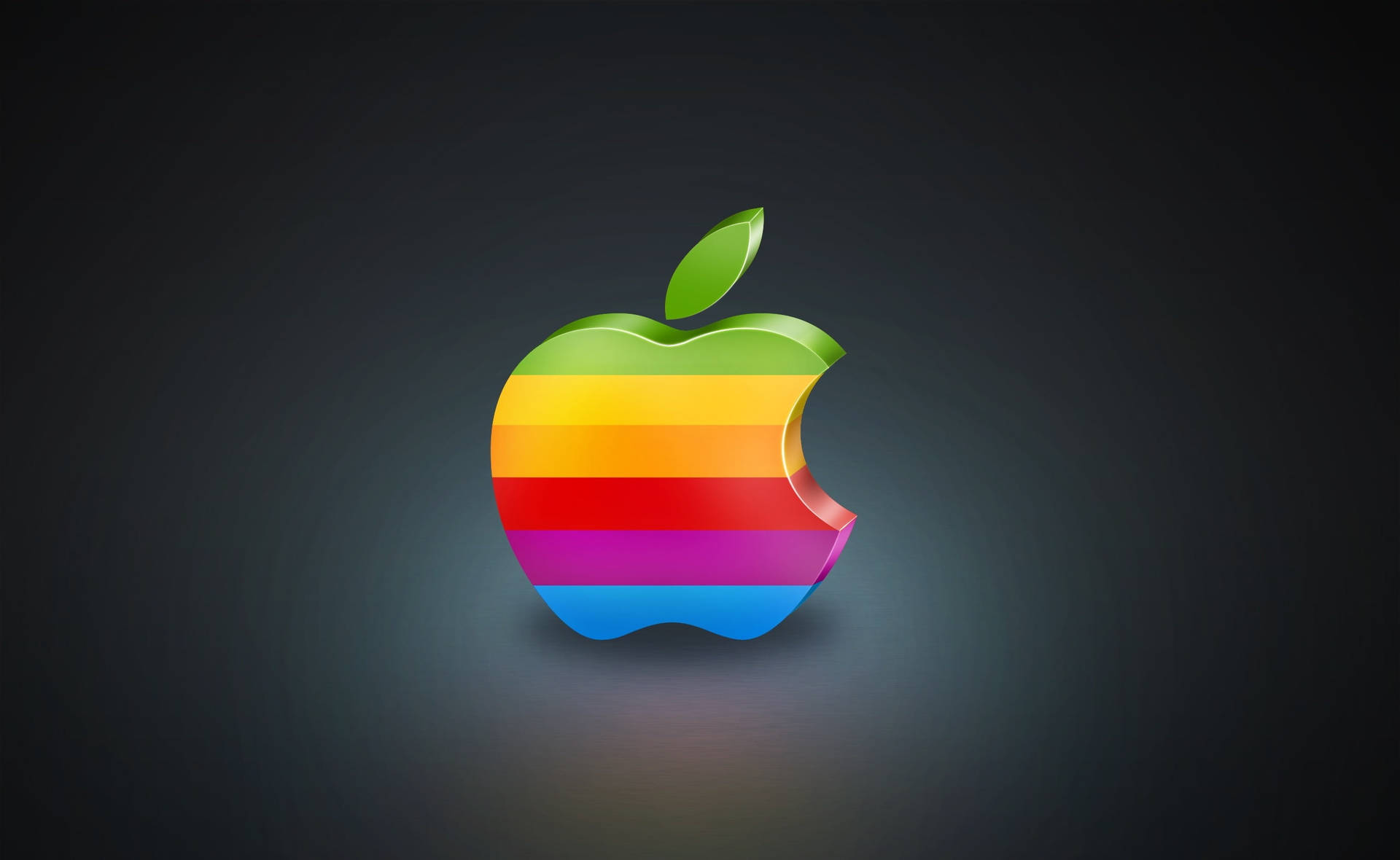 Rainbow Apple Logo Macbook Air Picture