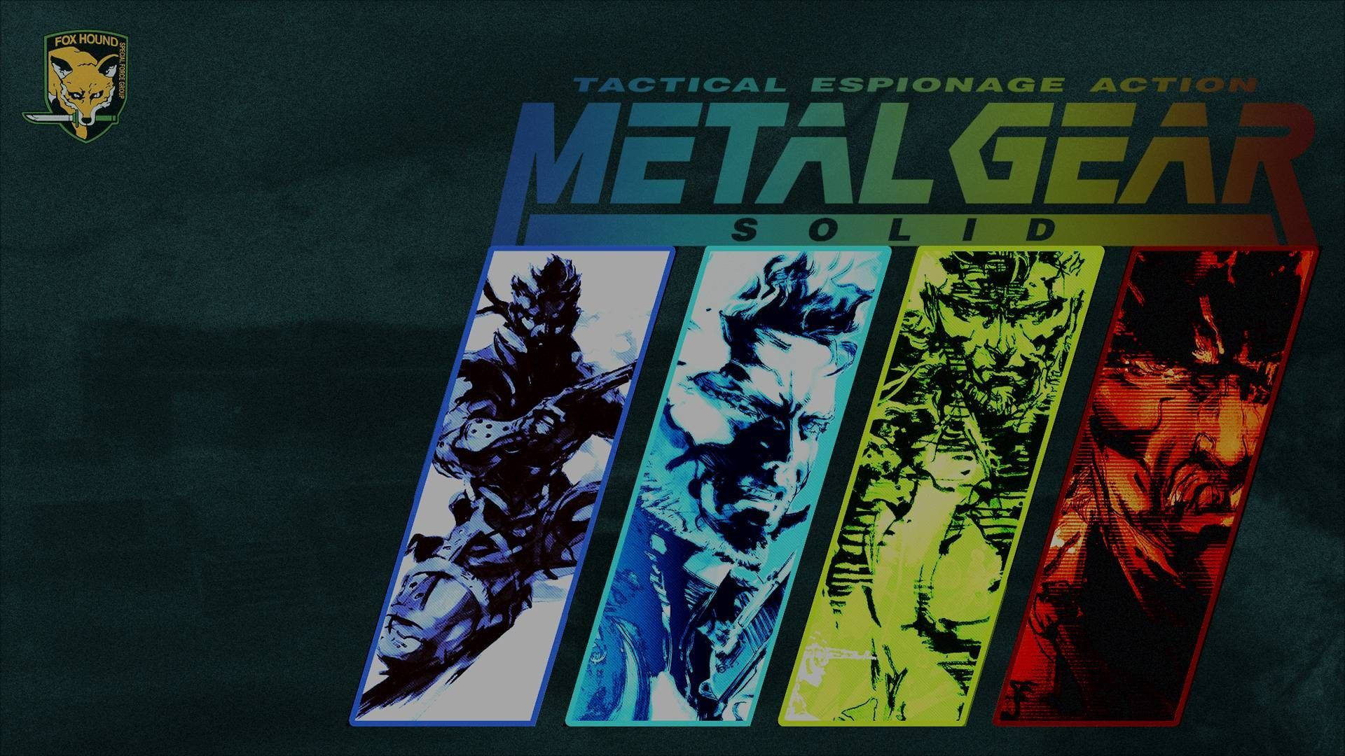 Rainbow Black Metal Gear Solid Wallpaper
