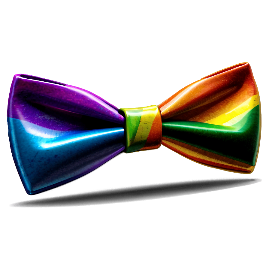 Rainbow Bow Tie Art Png 76 PNG