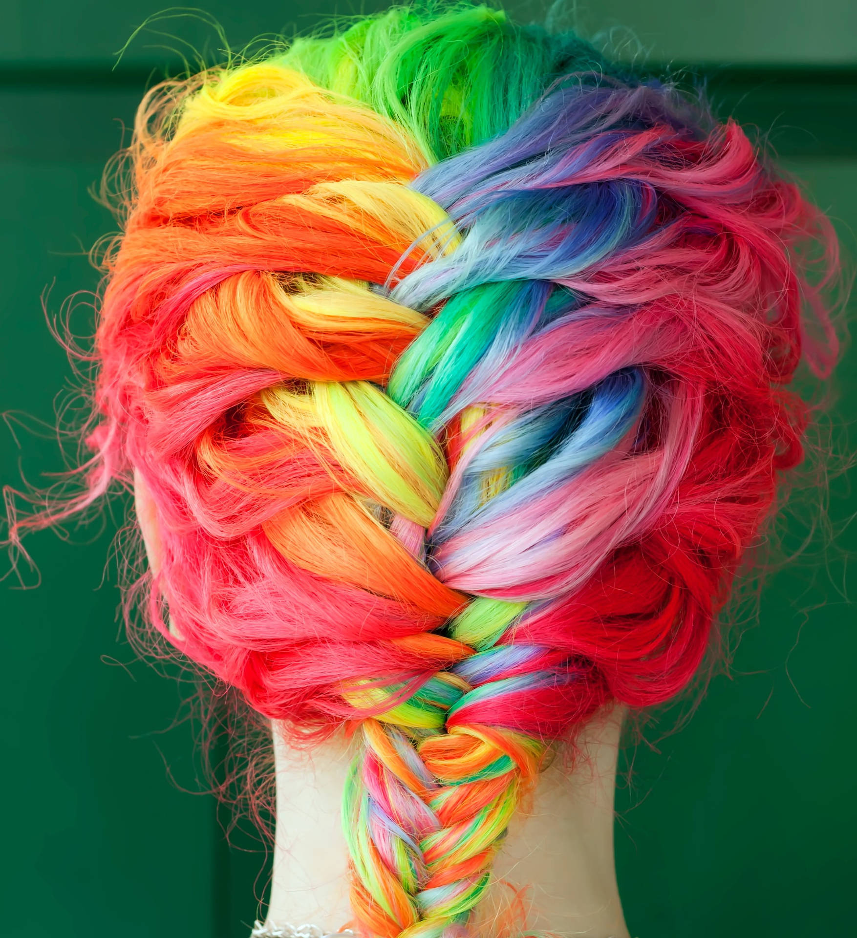 Rainbow Braids Wallpaper