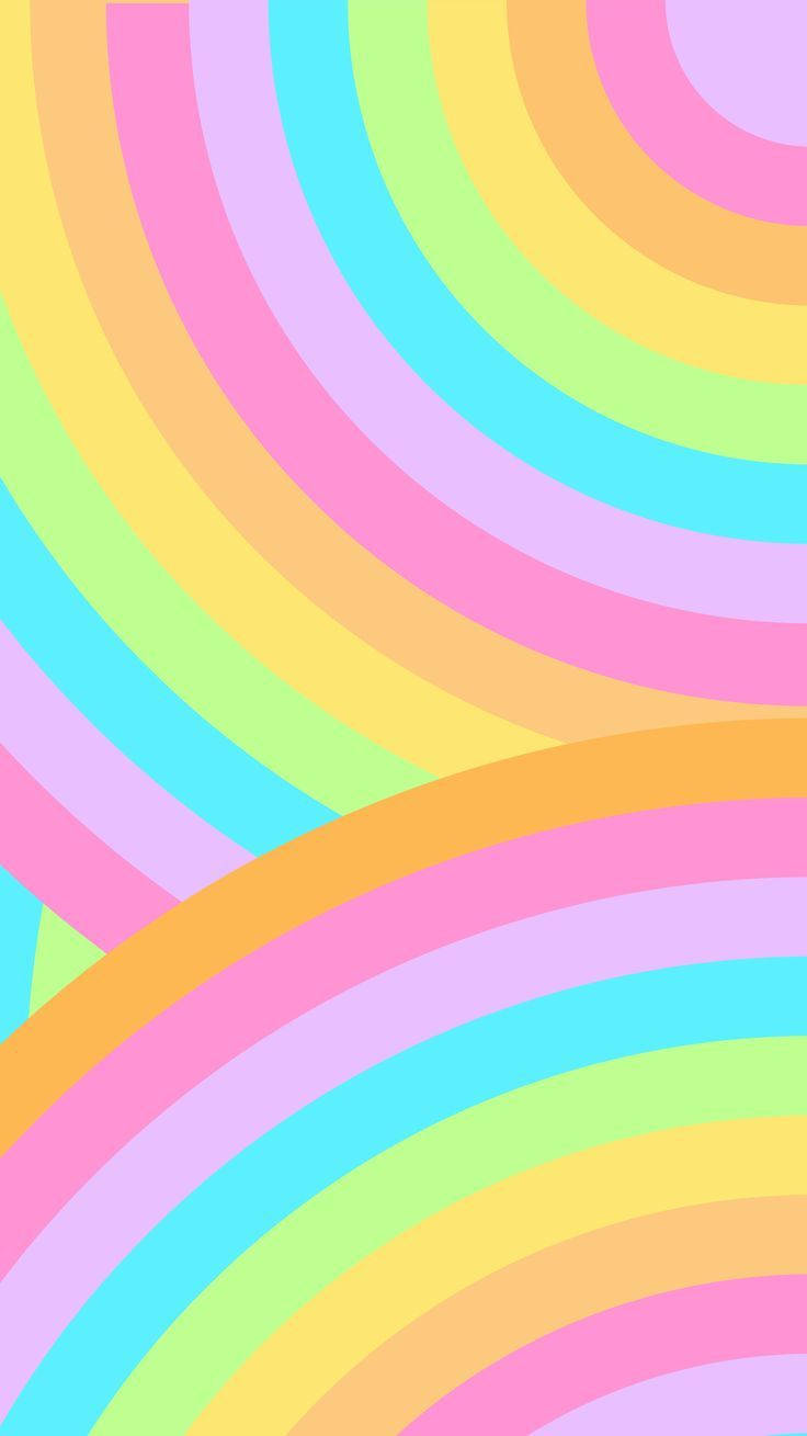 Rainbow Bright Background Wallpaper