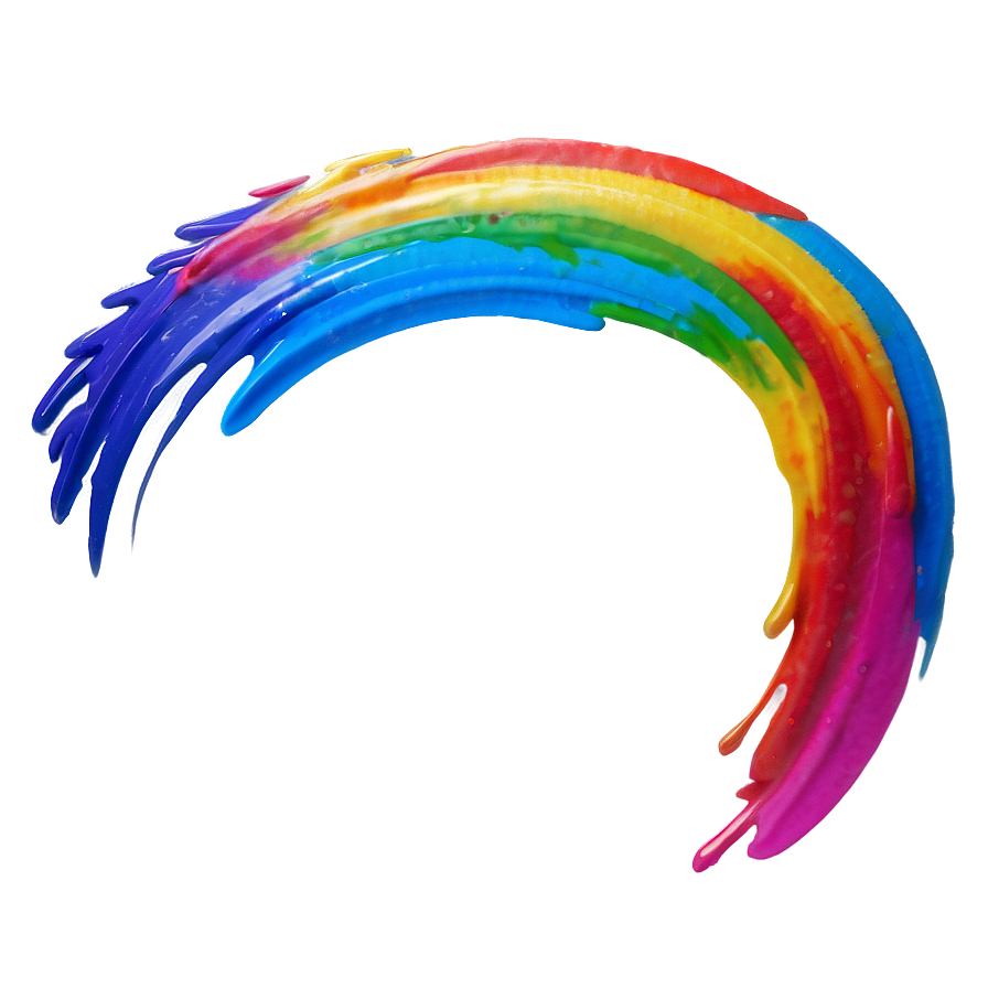 Rainbow Brush Stroke Png 50 PNG