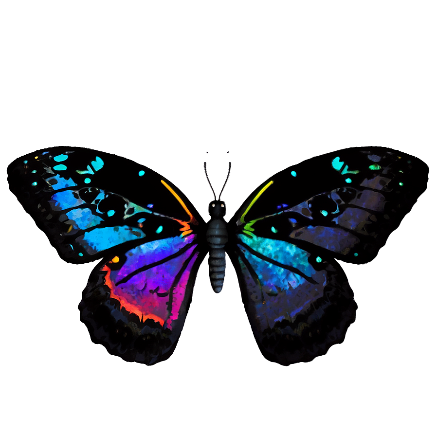 Download Rainbow Butterfly Effect Png 5 | Wallpapers.com