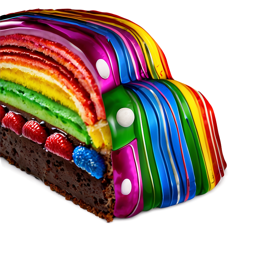 Rainbow Cake Png 05042024 PNG