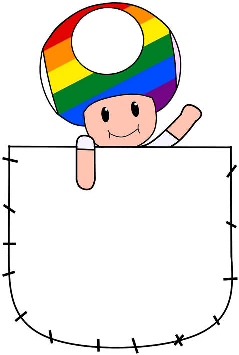 Rainbow Cap Smiling Cartoon Character PNG
