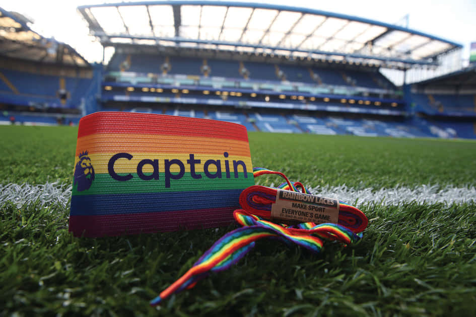 Rainbow Captain Armband Football Stadium Wallpaper