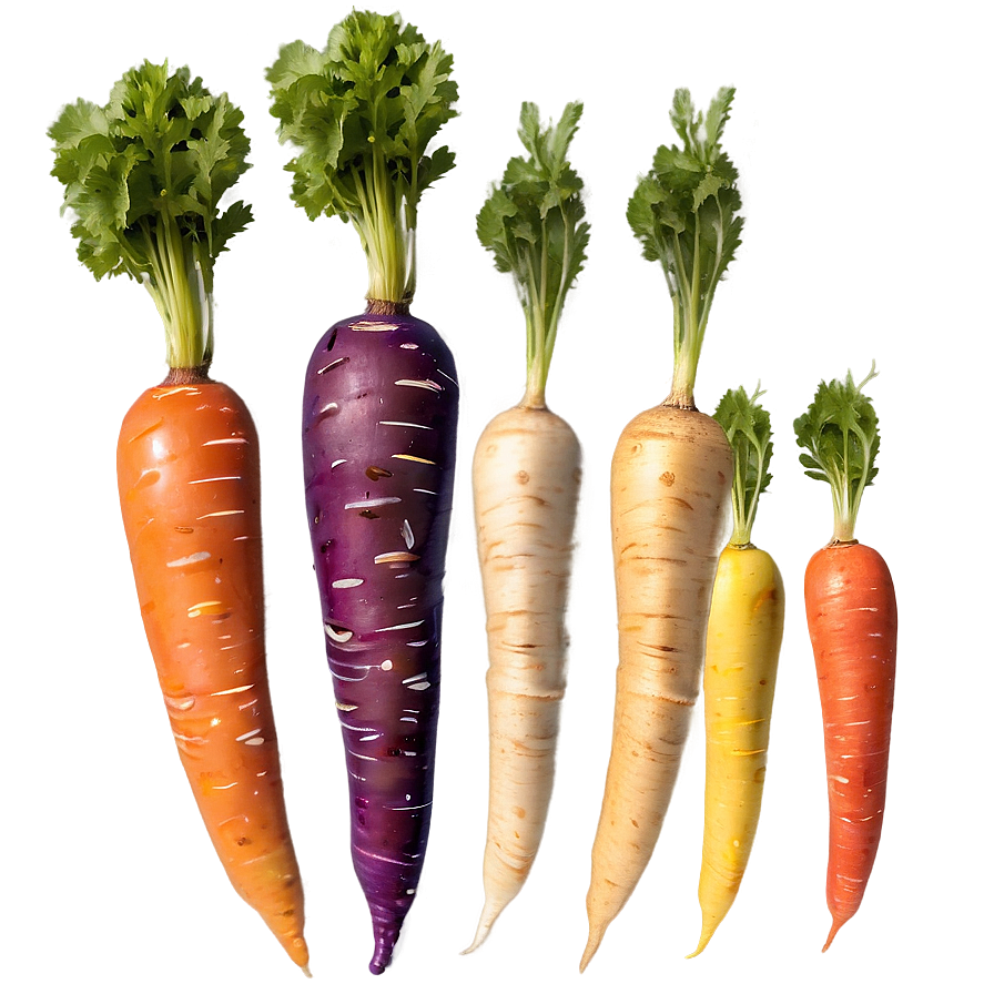 Rainbow Carrots Png Hst PNG