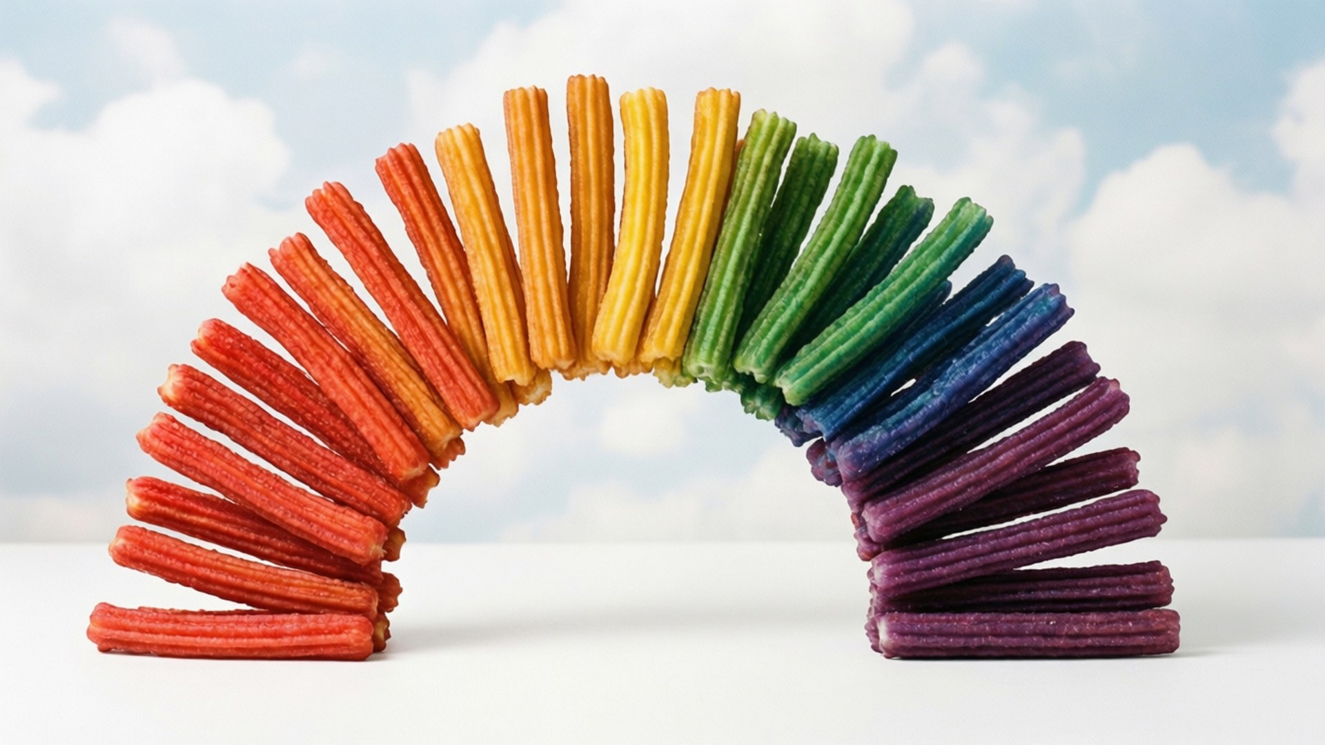 Regenboog Churro Boog Achtergronden