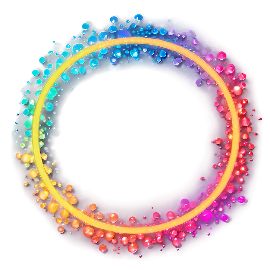 Rainbow Circle Bokeh Background Png Tmm PNG