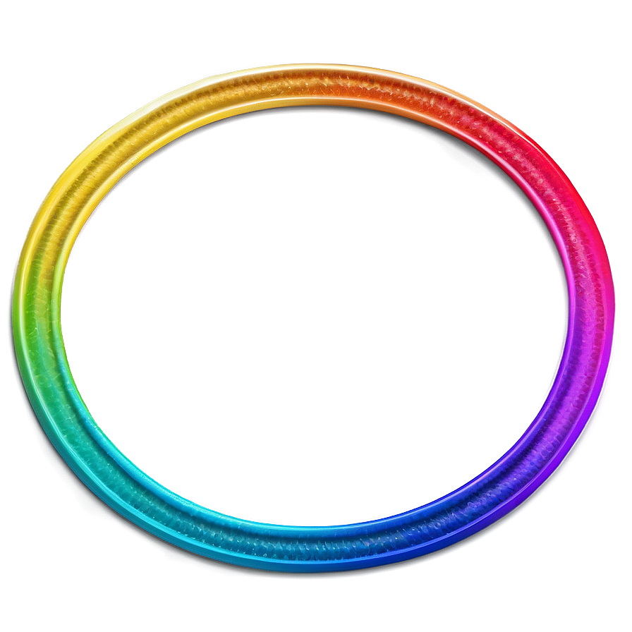 Rainbow Circle Frame Png Mqf25 PNG