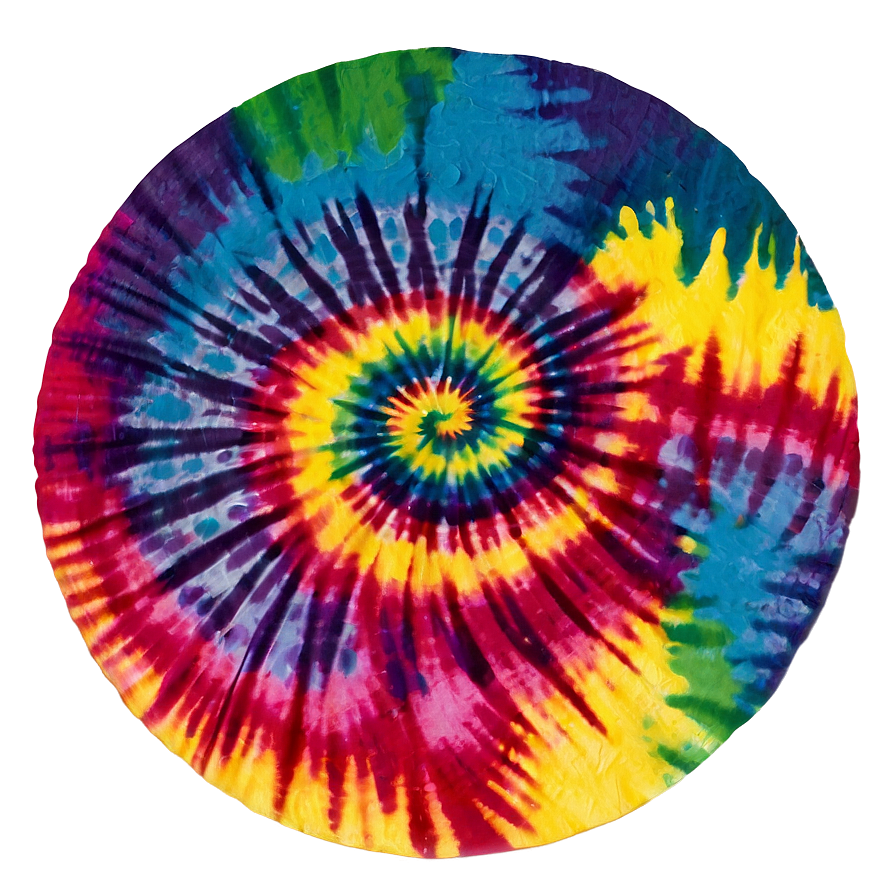 Rainbow Circle Tie-dye Swirl Png 06262024 PNG