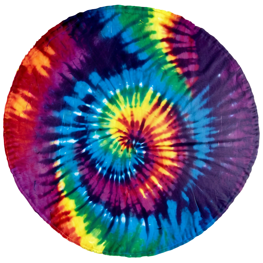 Rainbow Circle Tie-dye Swirl Png 06262024 PNG