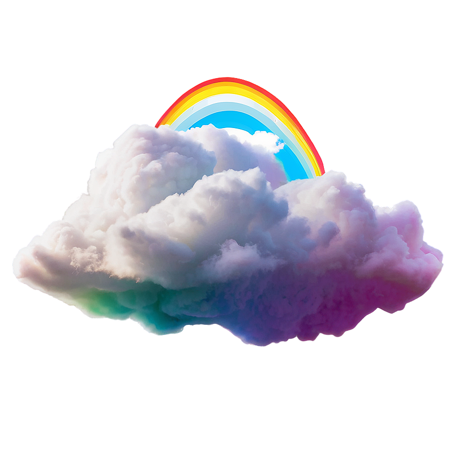 Rainbow Clouds Sky Png Abw19 PNG