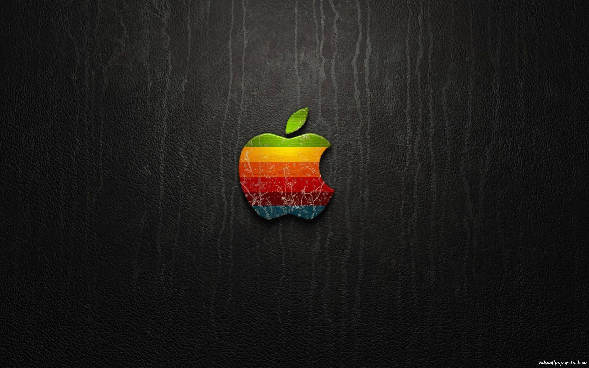 Rainbow Colored Apple Logo 4k Picture