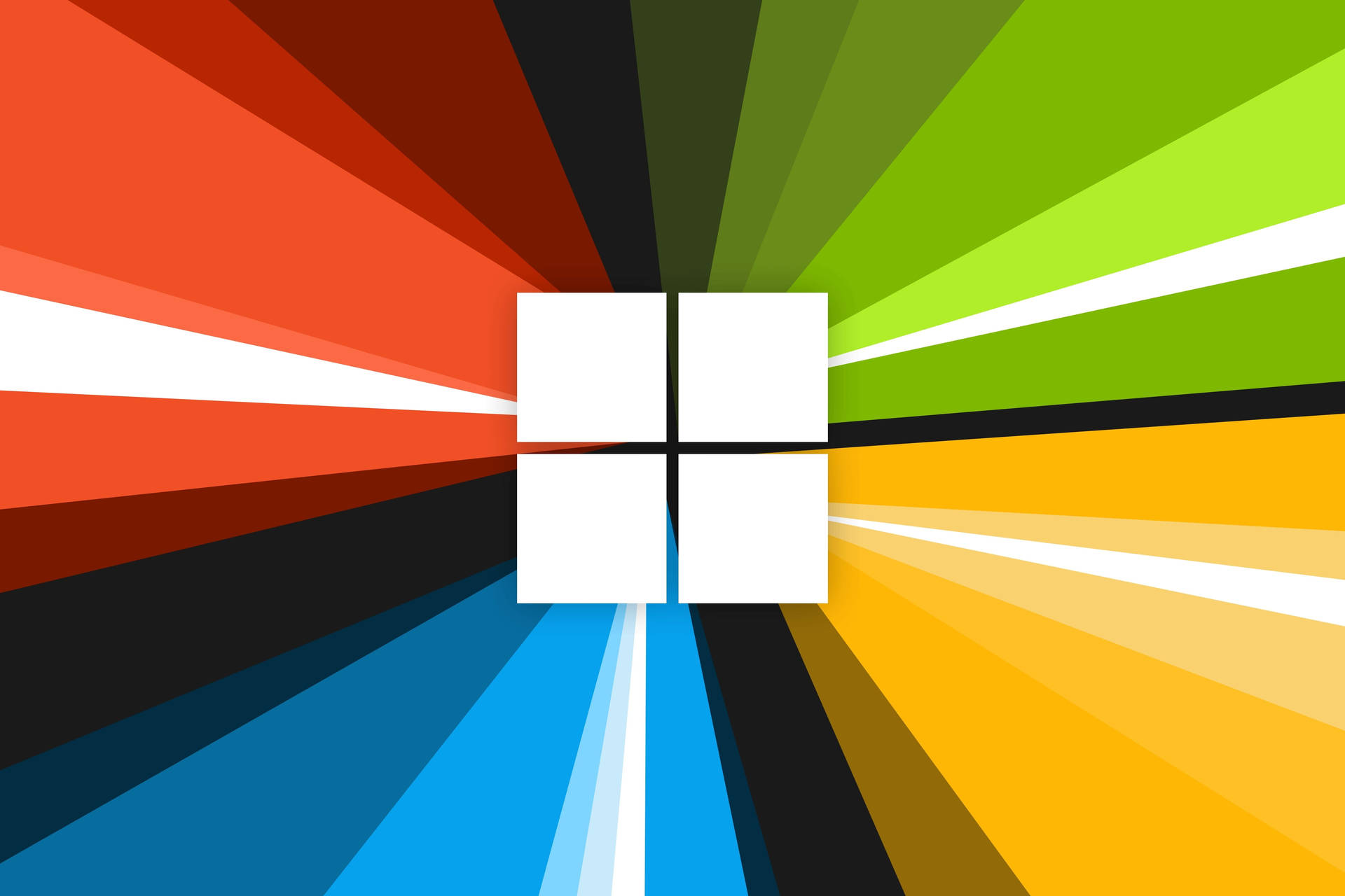 Rainbow Colored Windows 11 Logo Wallpaper