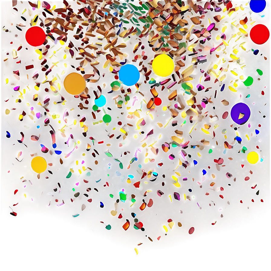 Rainbow Confetti Png 04292024 PNG