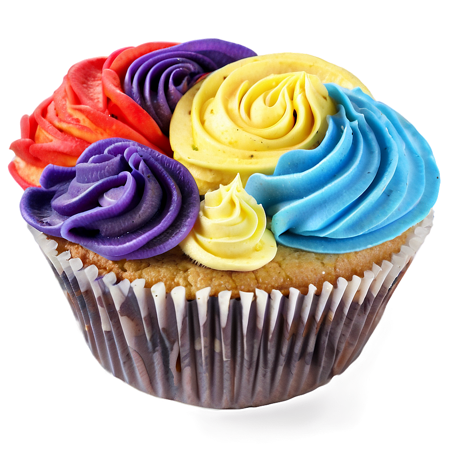 Rainbow Cupcakes Png 06112024 PNG