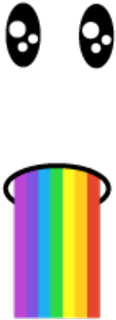 Rainbow Cylinder Roblox Face PNG