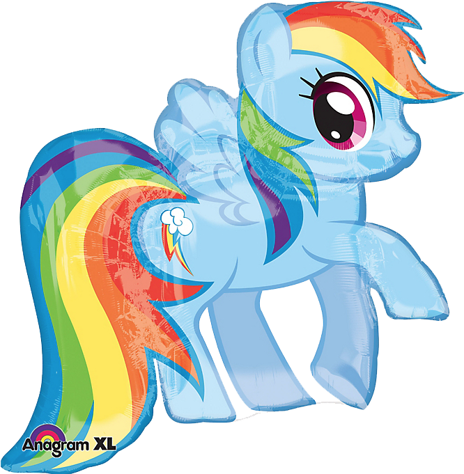 Rainbow Dash Balloon My Little Pony PNG