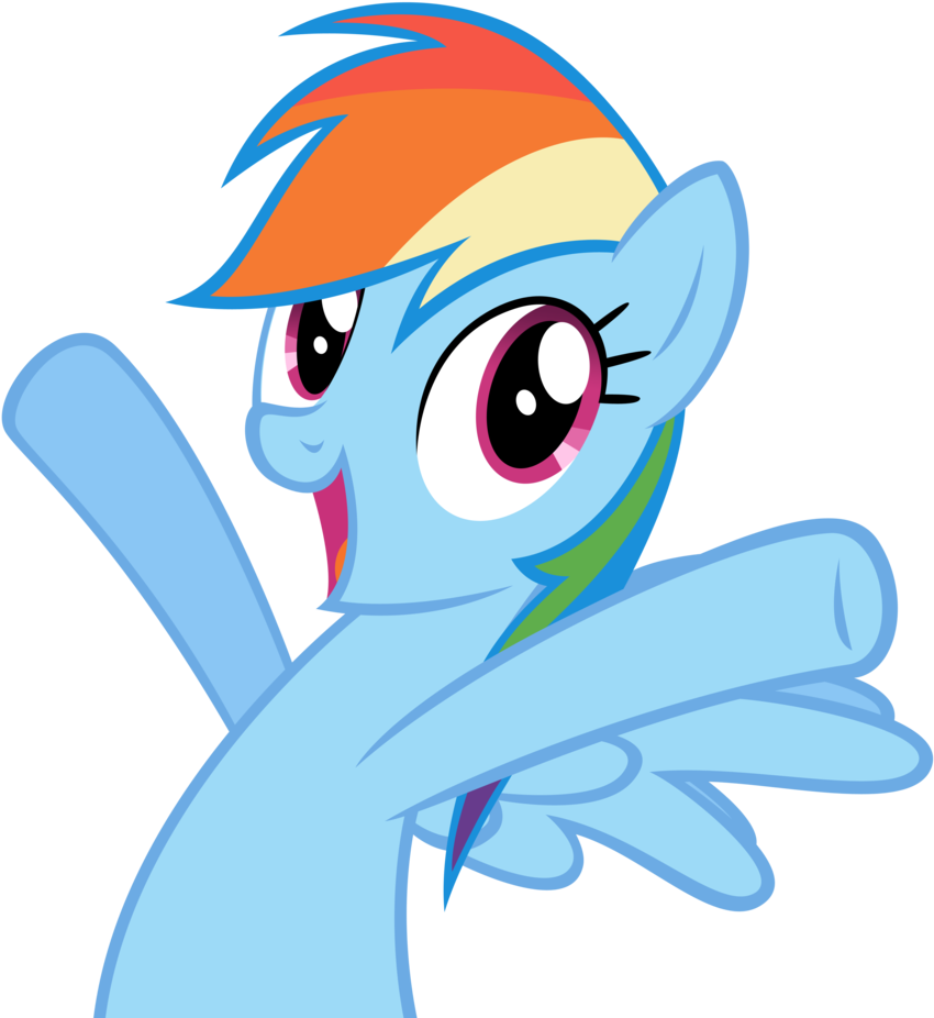 Rainbow Dash Pose_ My Little Pony PNG