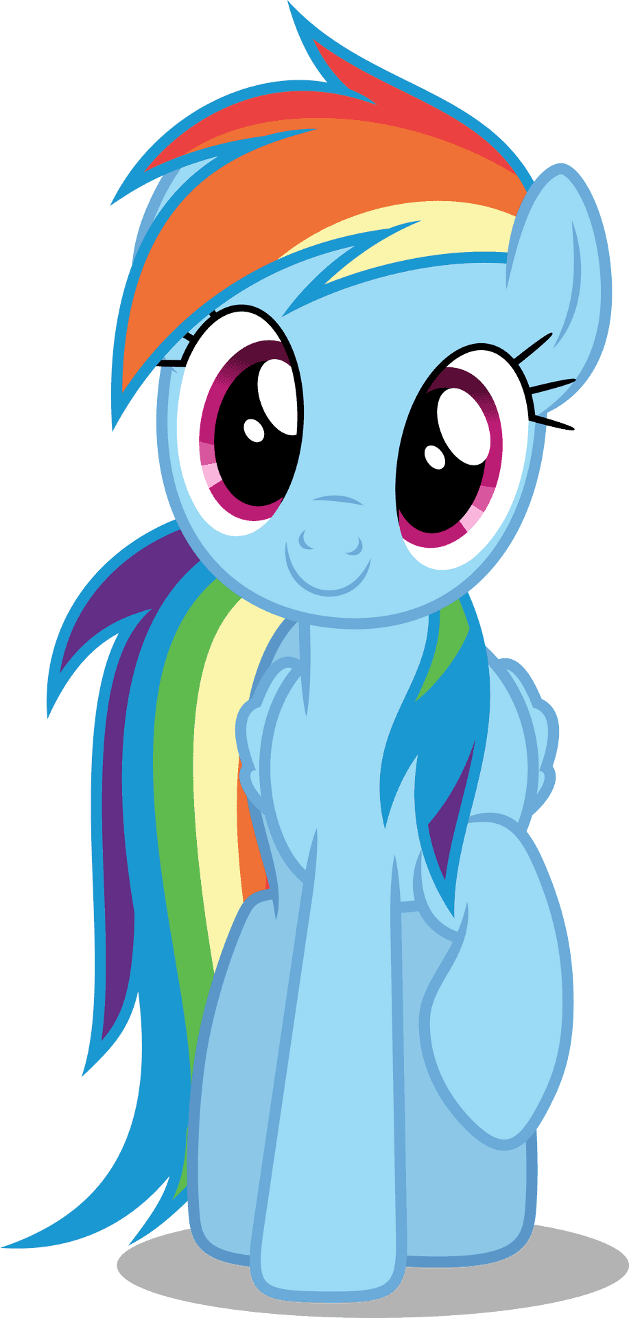 Rainbow Dash Vector Art PNG