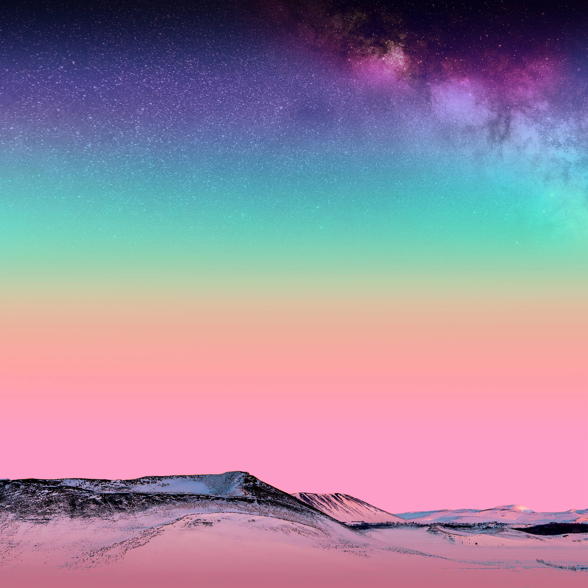 Rainbow Desert Galaxy Samsung Wallpaper