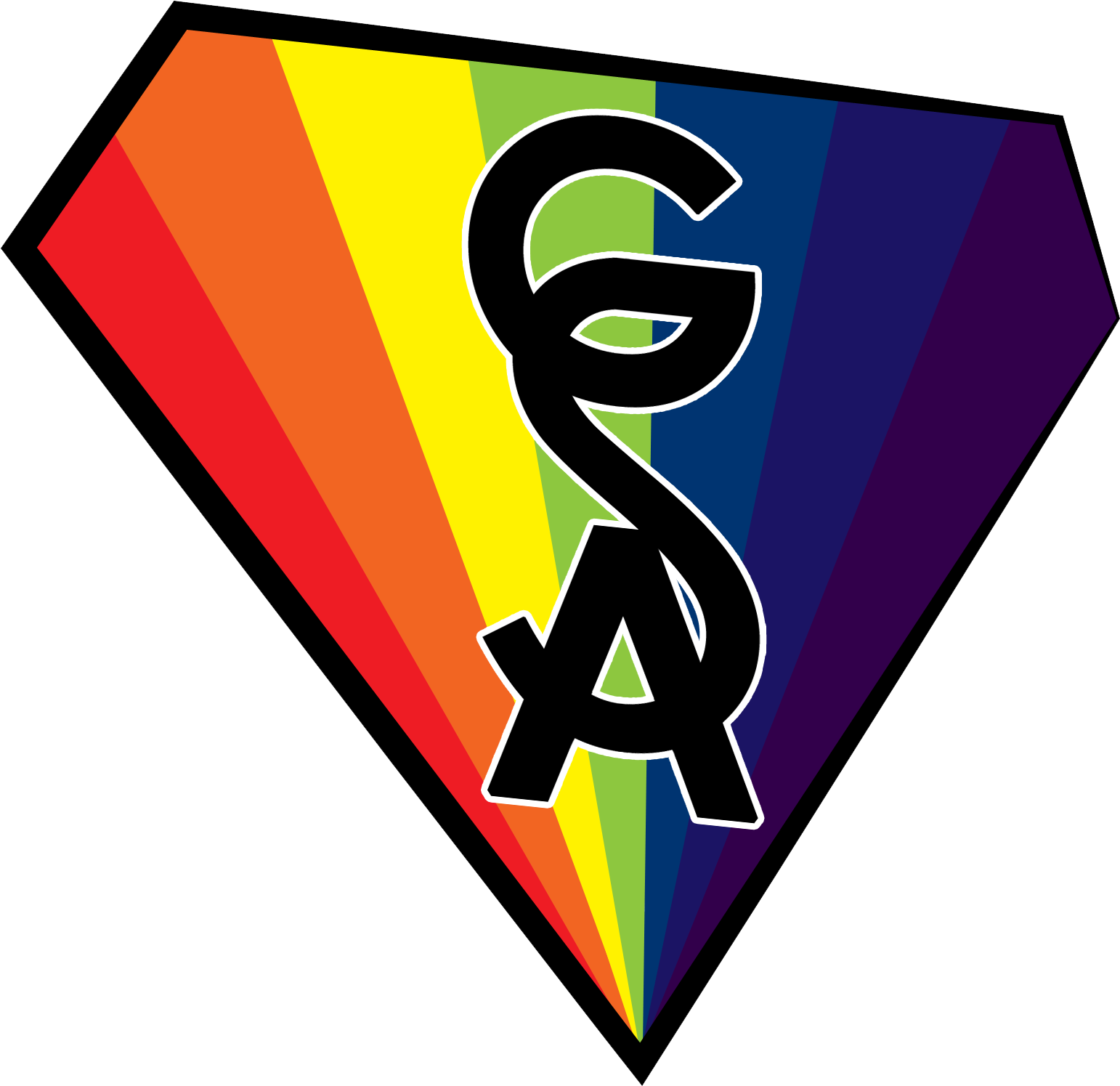 Rainbow Diamond Gay Pride Symbol PNG