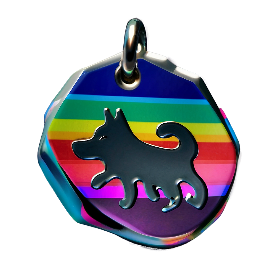 Rainbow Dog Tag Png 55 PNG
