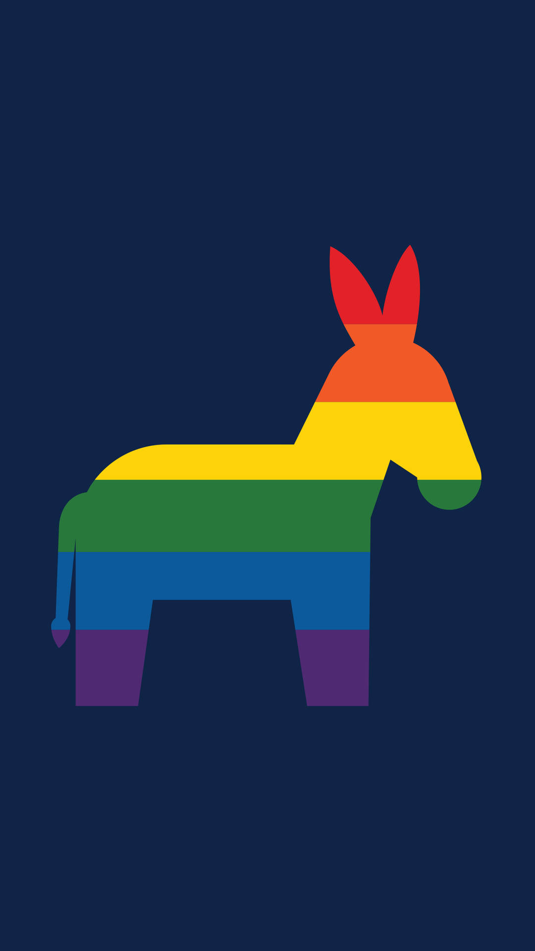 Rainbow Donkey Pride Wallpaper