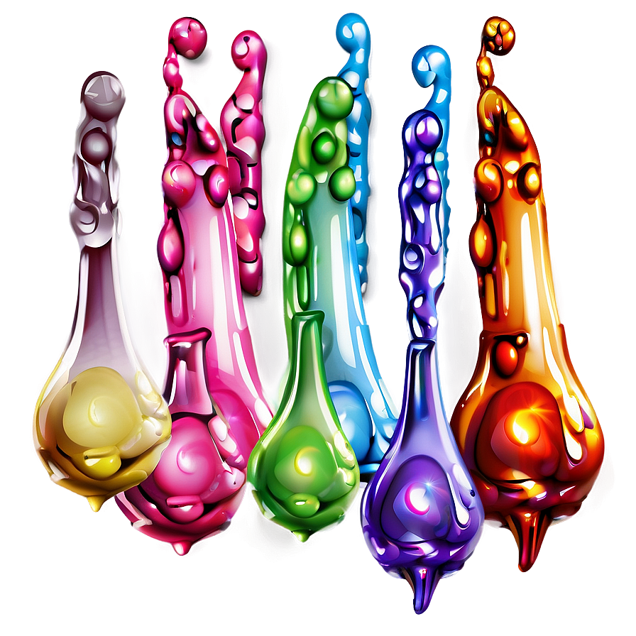 Rainbow Drops Effect Png 04292024 PNG