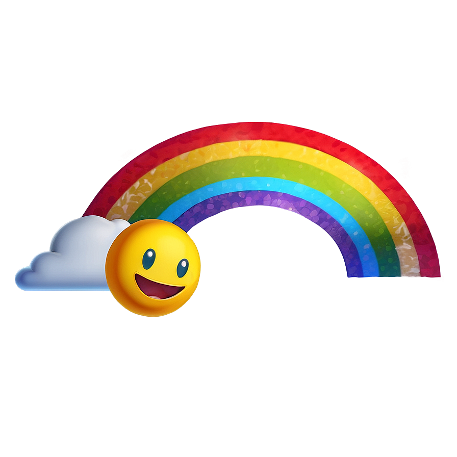 Rainbow Emoji Png Jyj PNG
