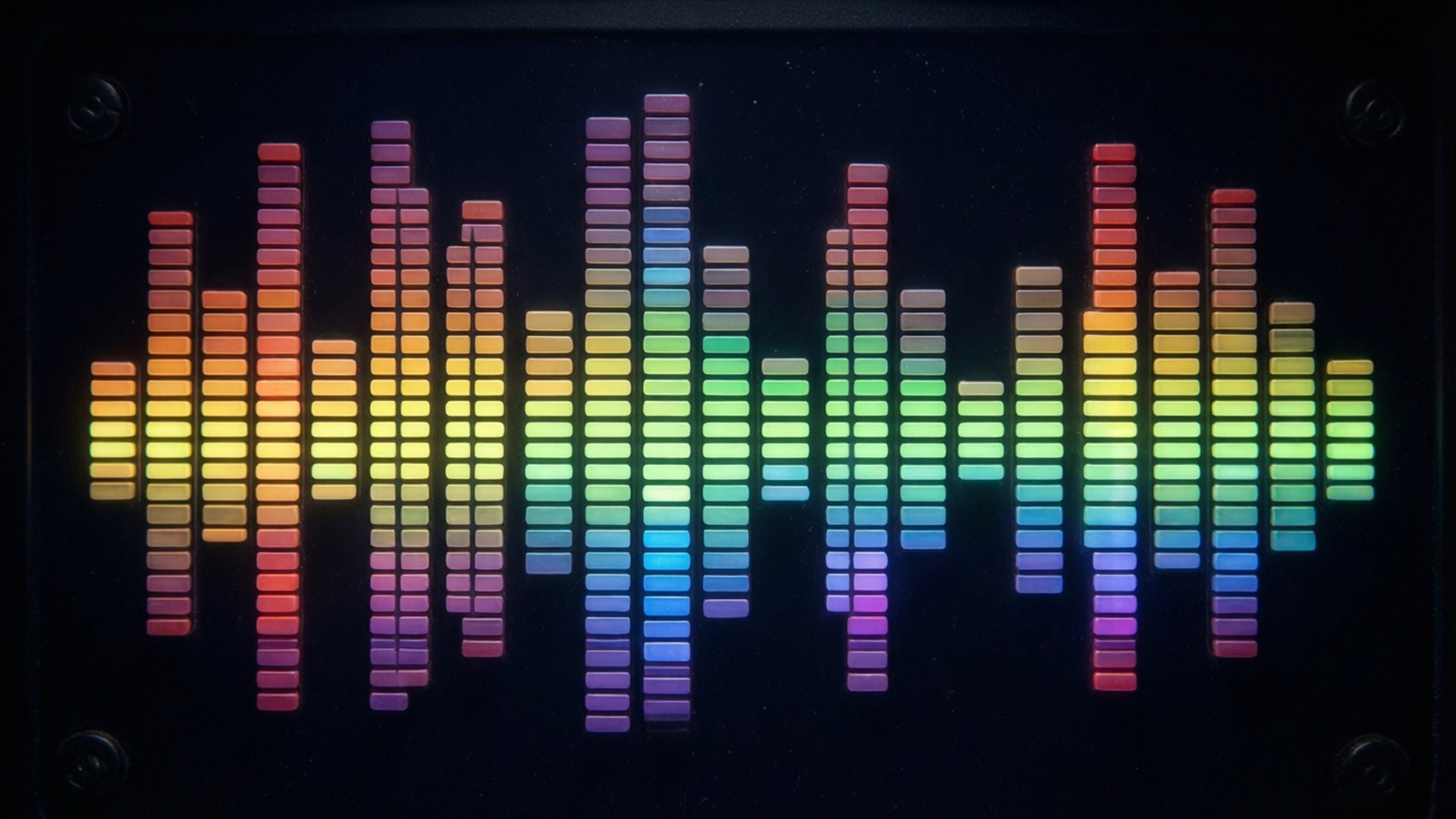 Regenbogen-Equalizer-Welle Wallpaper