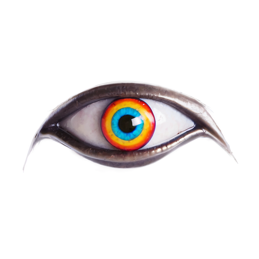 Download Rainbow Evil Eye Png Mut | Wallpapers.com