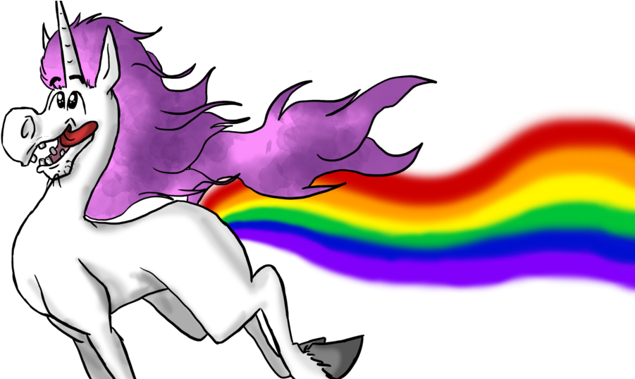 Rainbow Farting Unicorn PNG