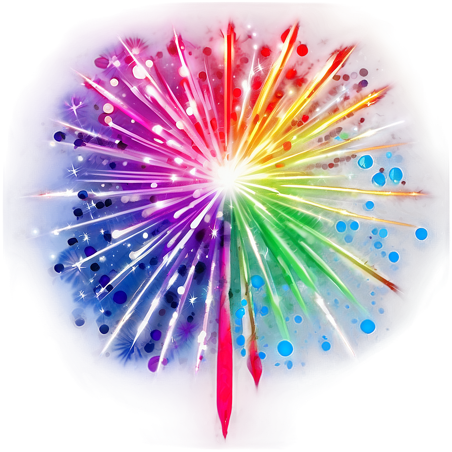 Rainbow Firework Burst Png 49 PNG