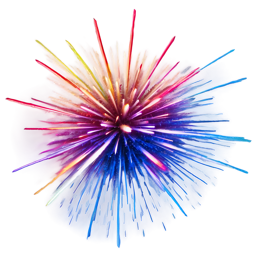 Rainbow Firework Burst Png Bdn73 PNG