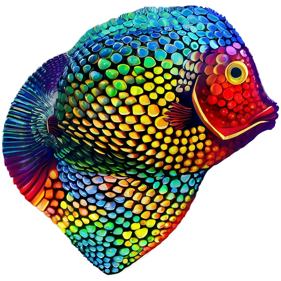 Rainbow Fish Scale Pattern Png 27 PNG