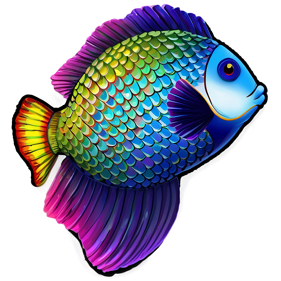 Rainbow Fish Scale Pattern Png Gcd PNG