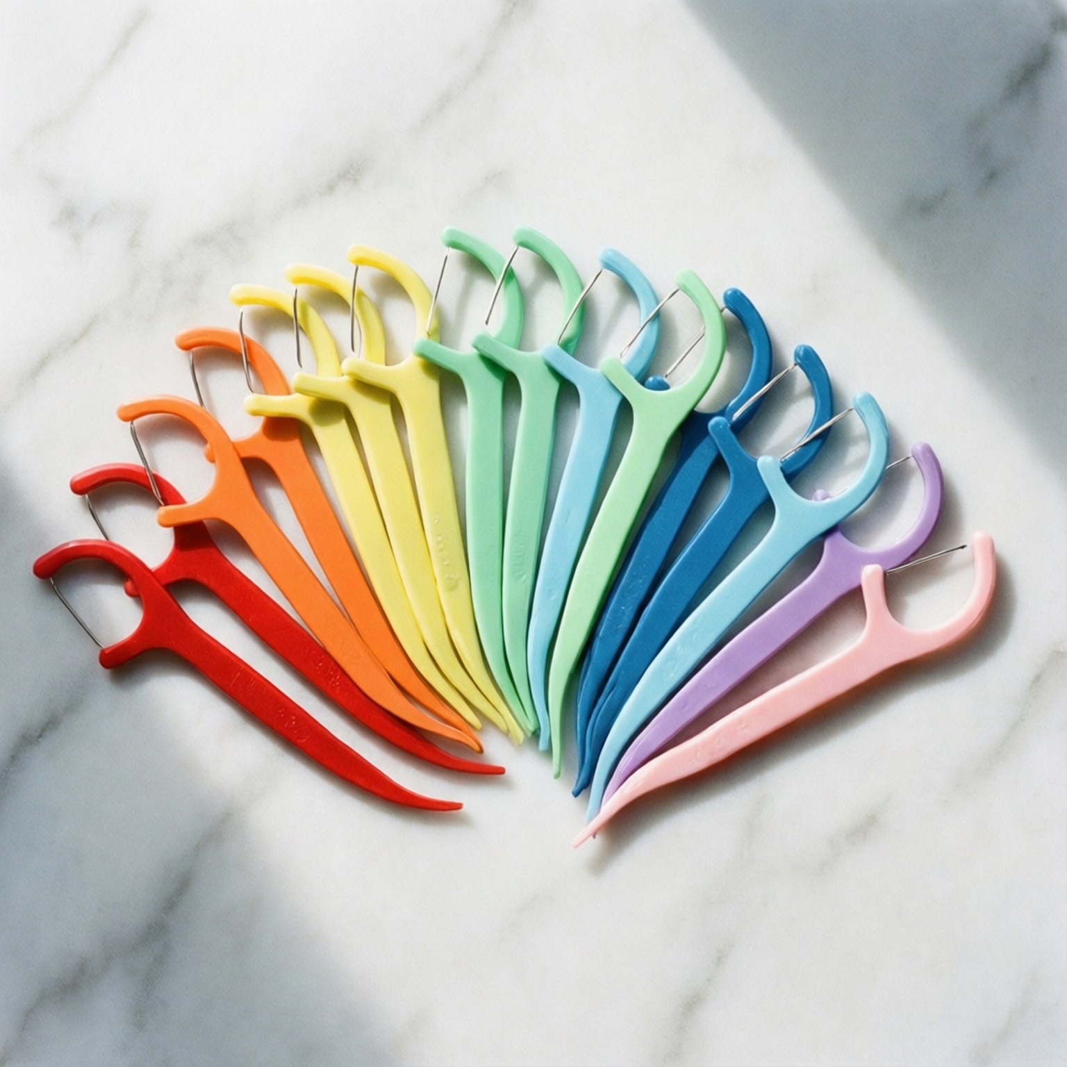 Regenboog Flosstickers Achtergronden