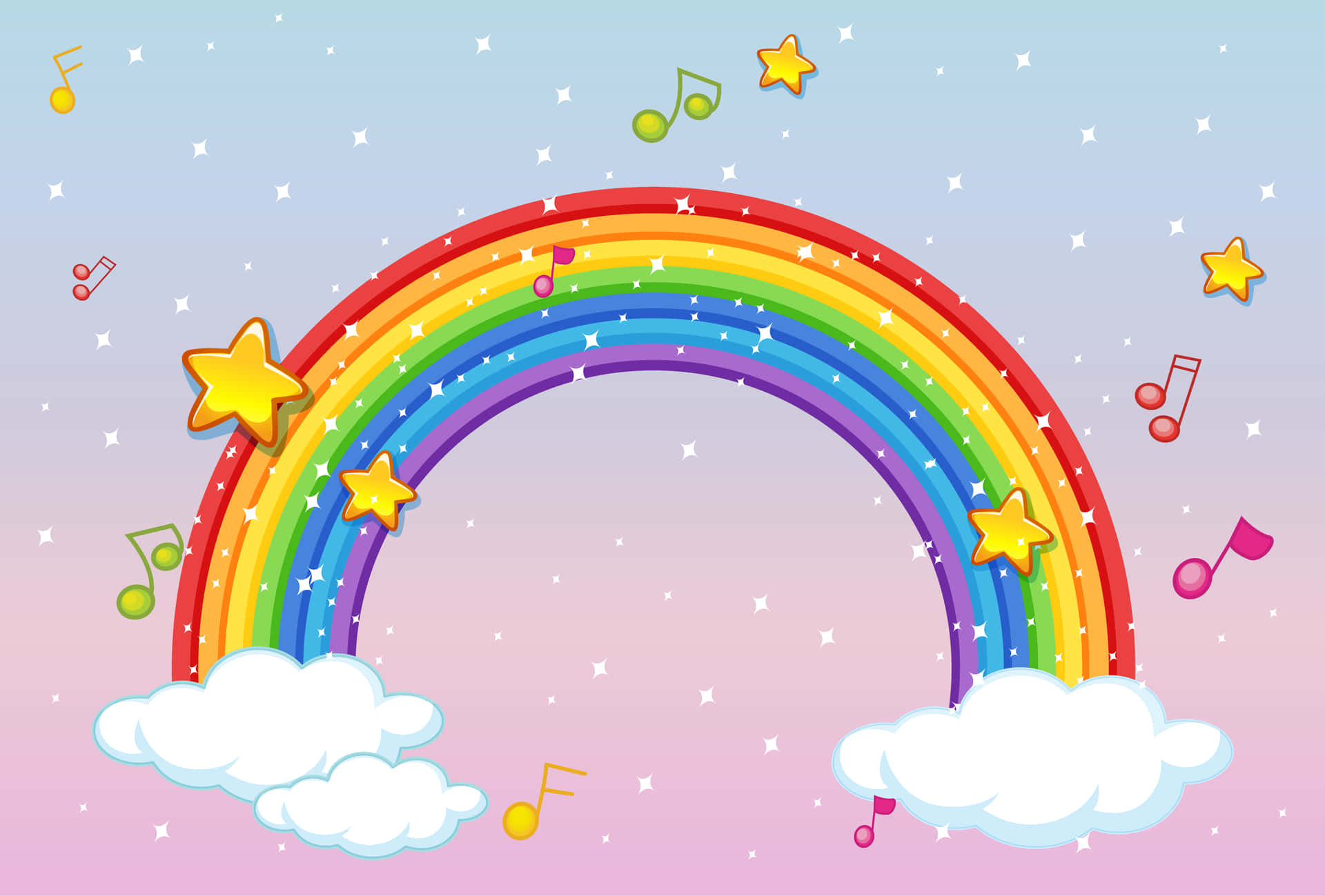 "Spread some sparkle and love in your life and enjoy the magical beauty of rainbow glitter!" Wallpaper