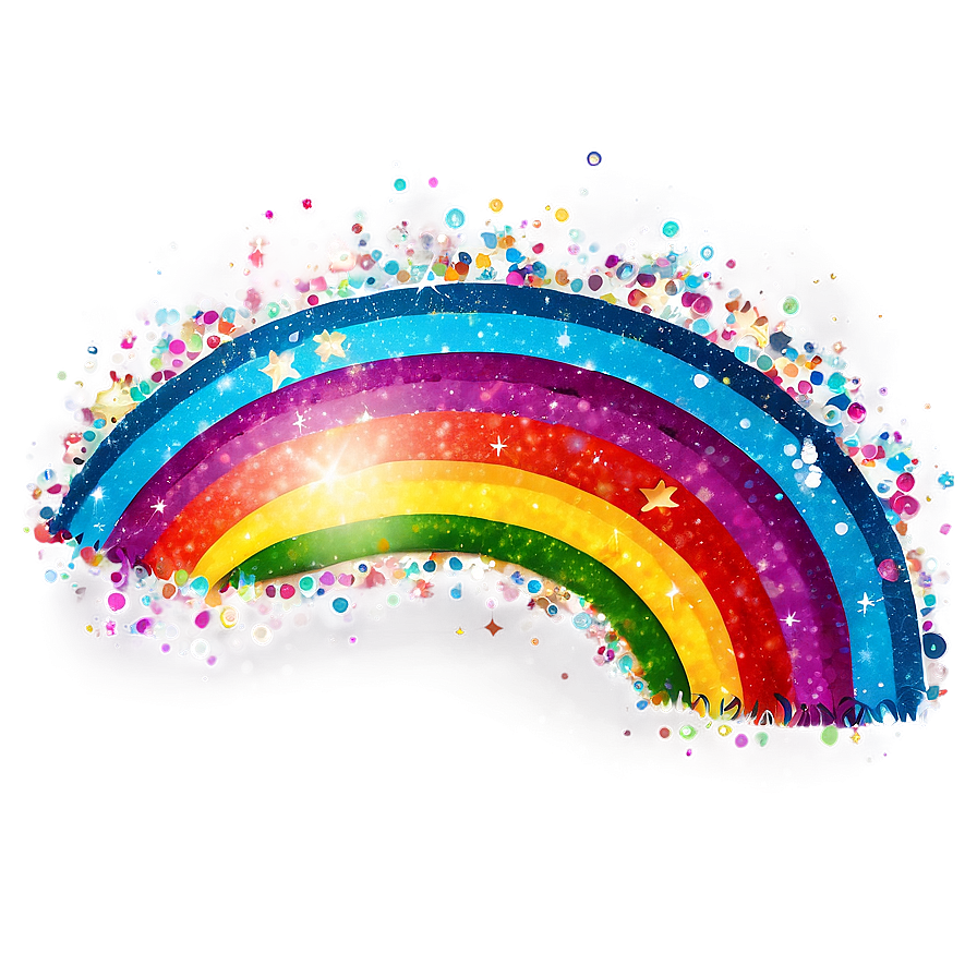 Rainbow Glitter Effect Png Dkb81 PNG